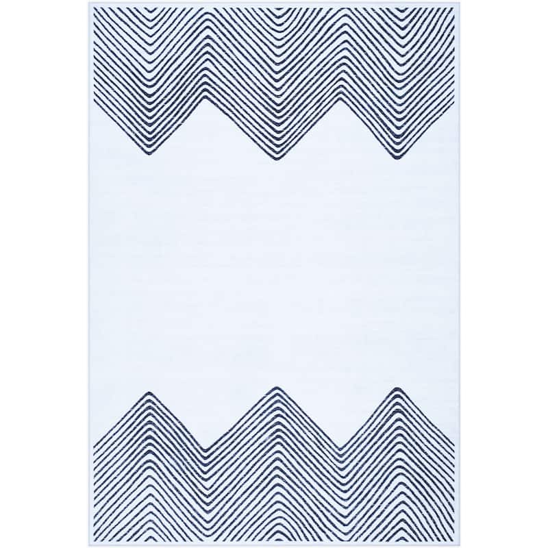 Livabliss Scandinavian Lavable Geometric Washable Area Rug