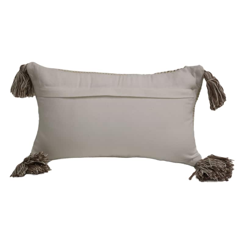 Home&Manor Riccione Wool & Cotton Designer Throw Pillow