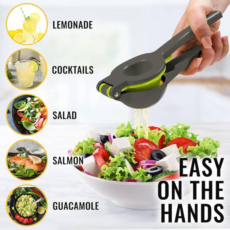 Zulay Kitchen Metal 2-In-1 Lemon Squeezer Manual