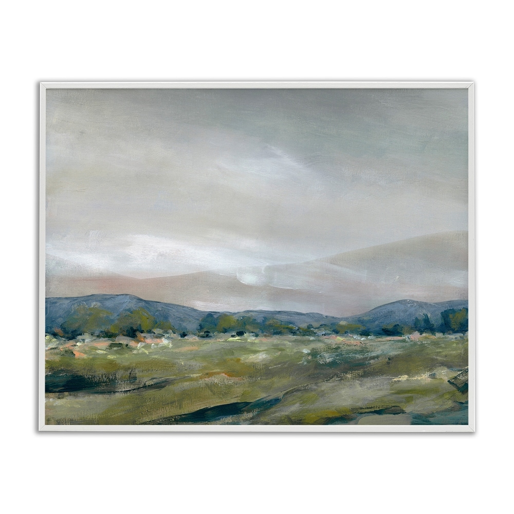Stupell Foggy Morning Mountains Framed Giclee Art Design By Carol Robinson