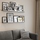 preview thumbnail 2 of 7, Wallniture Denver 46" Floating Shelves for Photo Display, Picture Ledge Shelf, Gray (Set of 2)