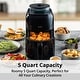 preview thumbnail 5 of 5, Aria 5Qt Steam Air Fryer with Hybrid Crisp & Steam Cooking and Detachable Reservoir
