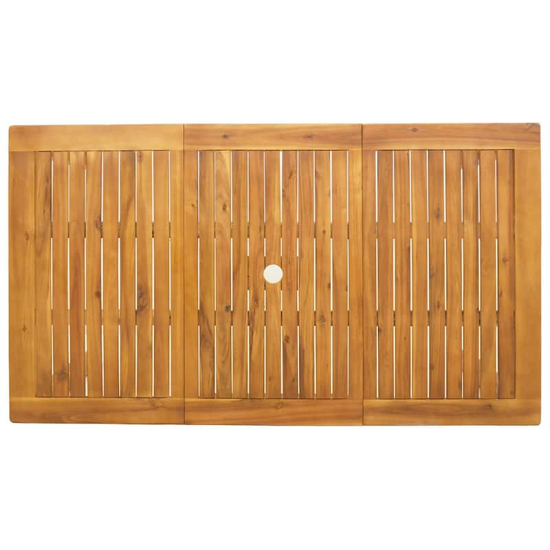 vidaXL 7 Piece Garden Dining Set Solid Wood Acacia