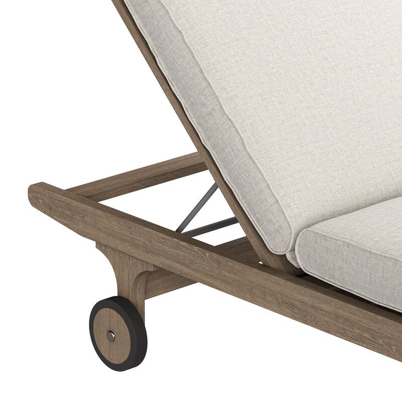 Saratoga Outdoor Patio Teak Chaise Lounge Chair