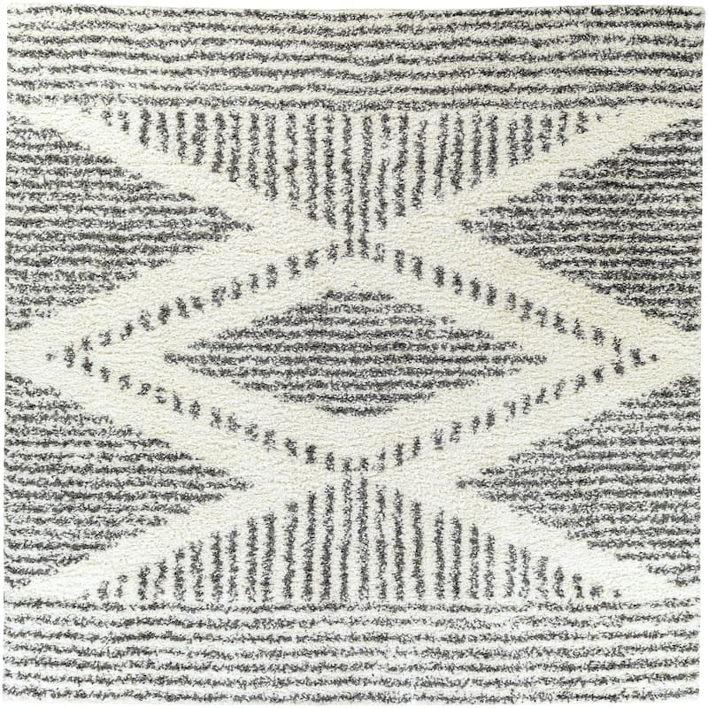 Livabliss Deluxe Shag Moroccan Tribal Area Rug