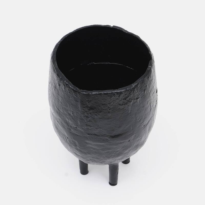 Sollender Aluminum Table Vase - Modern 6x6x8.6 Inch for Living Room Decor