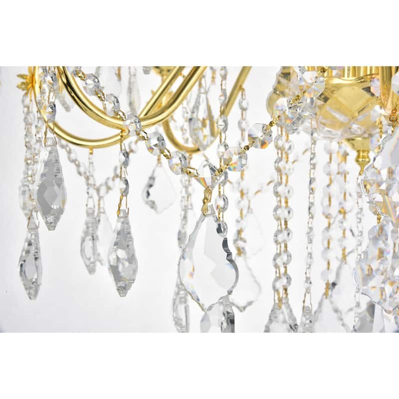 Fleur Illumination 12 light Gold Chandelier