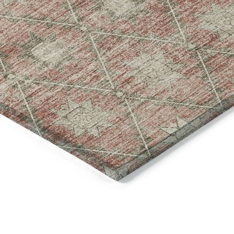 HomeRoots Floral Transitional Rectangle Outdoor Rug