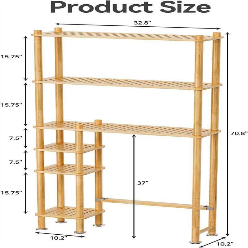 Over The Toilet Storage - 10.2"D x 32.8"W x 70.8"H