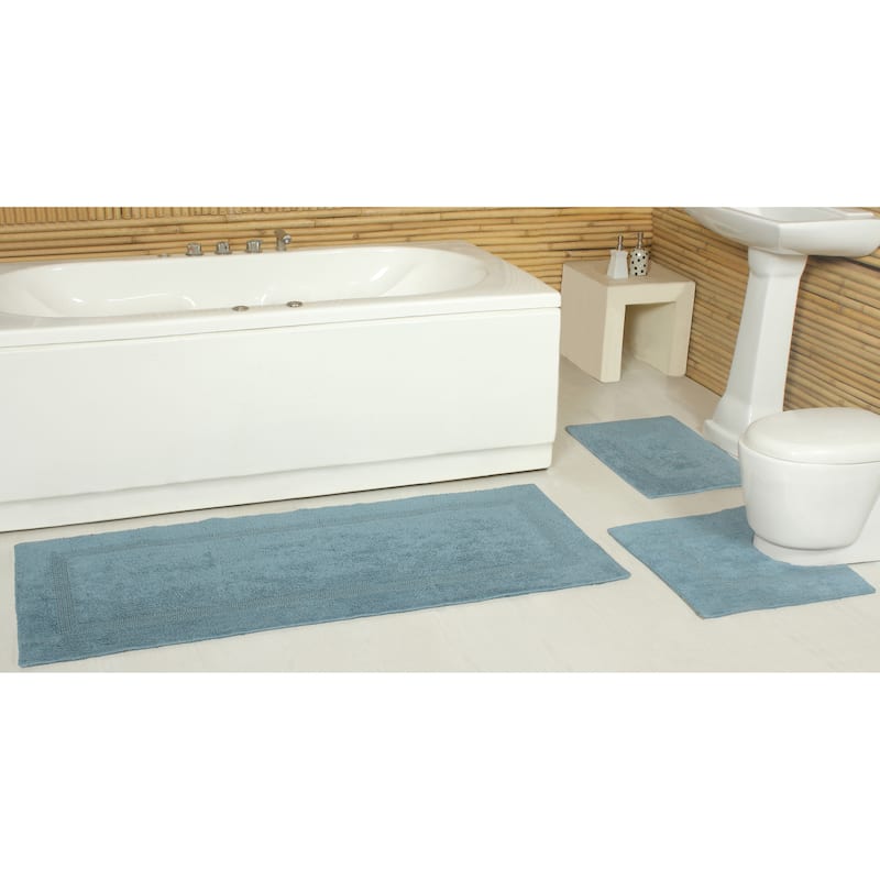 Fabstyles Basix Soft & Absorbent Reversible Cotton Bath Rug