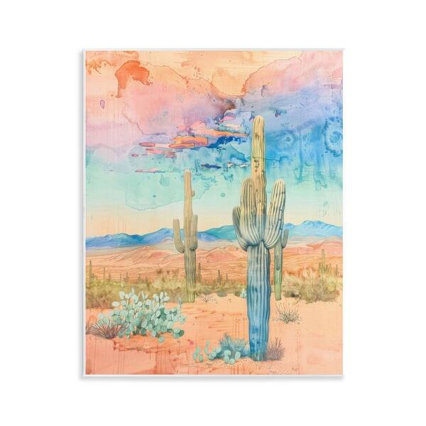 Stupell Pastel Desert Sky Wall Plaque Art Design By LSR Design Studio ...