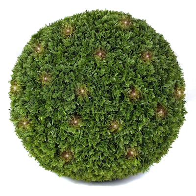 Cypress Lighted Topiary Ball