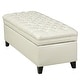 preview thumbnail 19 of 43, Hastings Tufted Faux Leather Storage Ottoman by Christopher Knight Home