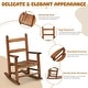 preview thumbnail 38 of 38, 16 In. Kids Classic Solid Poplar Wood Rocking Chair, Egg-Shaped Seat For Ages 2–5 - 9' x 12'