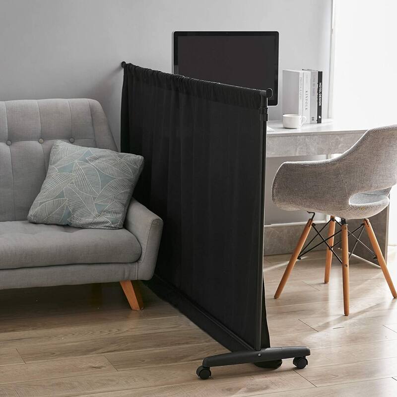Don't Look At Me Privacy Room Divider - Basics Extendable - Black Frame