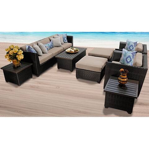 Barbados 10-piece Outdoor Wicker Patio Furniture Set