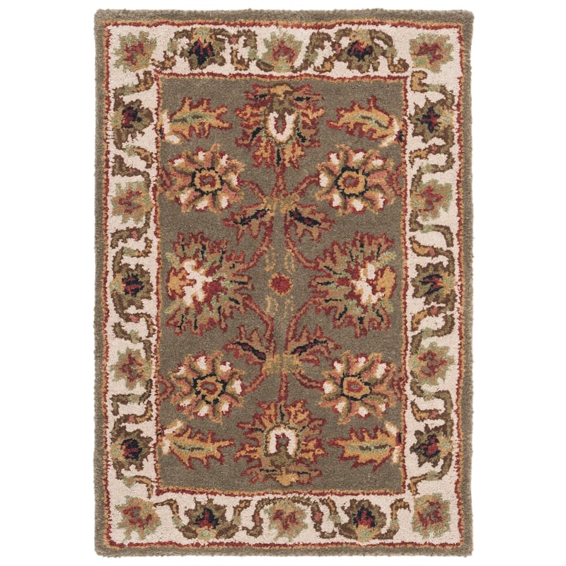 SAFAVIEH Handmade Classic Juliya Traditional Oriental Wool Rug - 2' x 3' - Celadon/Ivory