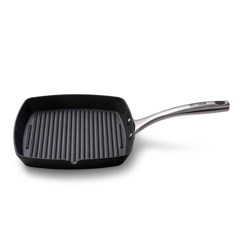 Skottsberg 9 in. Cast Iron Grill Pan - Black
