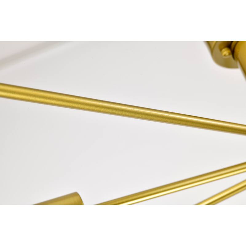 Pimlin 10-Light Baton Style Semi-Flush Mount Ceiling Lamp