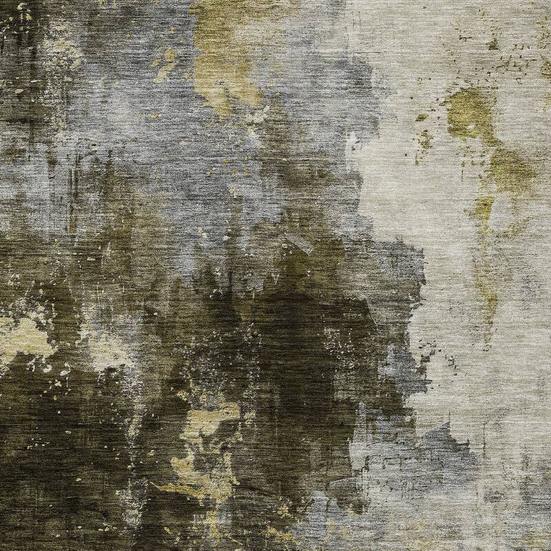 HomeRoots Abstract Transitional Rectangle Outdoor Rug