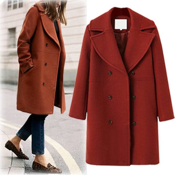Shop Women S Wool Coat Overstock 27428420