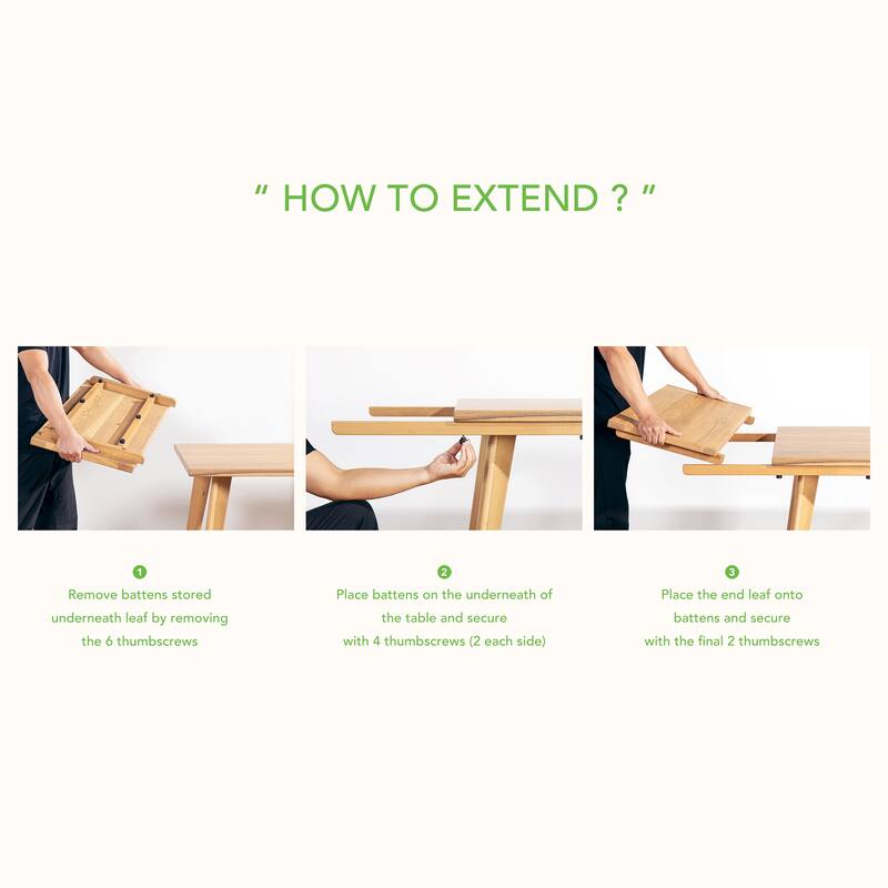 Jennifer Taylor Home Capri Solid Oak Wood Extendable Leaf Dining Set