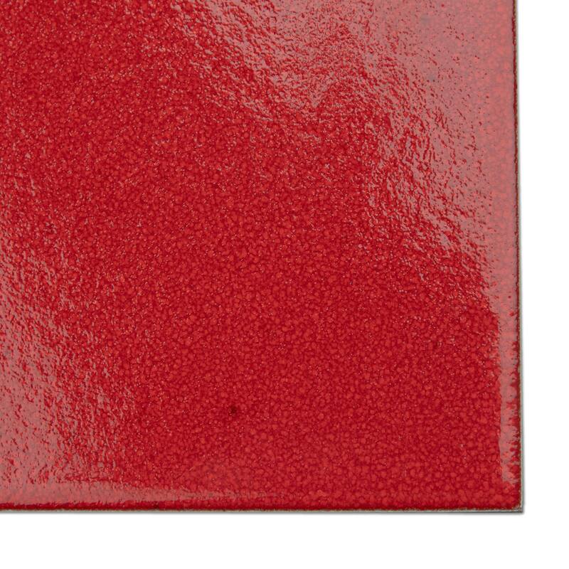 Merola Tile Monocolor Premium Rojo Volcan 7-7/8" x 7-7/8" Ceramic Floor and Wall Tile