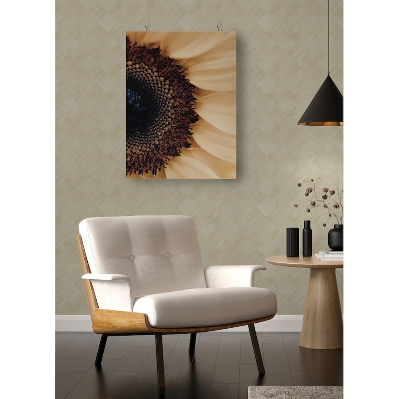 A-Street Prints Thriller Cream Wood Tile Wallpaper