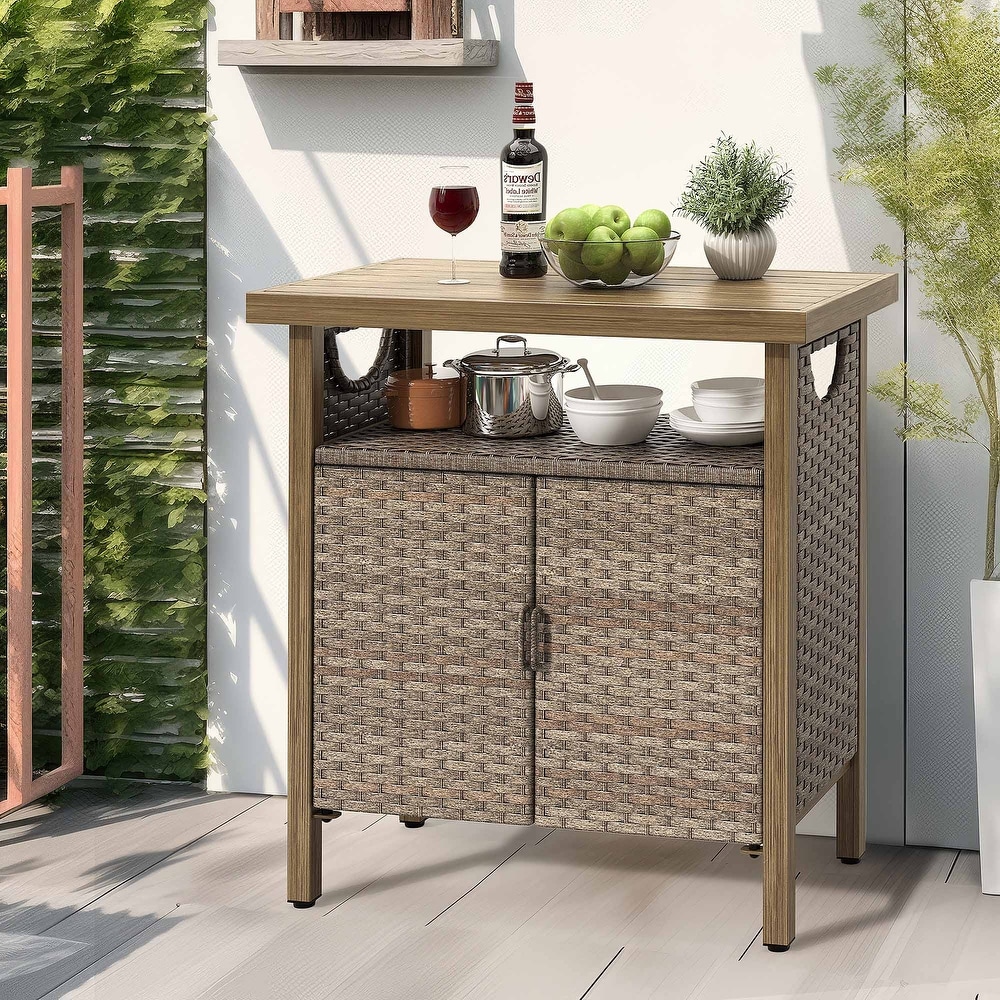 Wicker Outdoor Bar Carts Bed Bath & Beyond