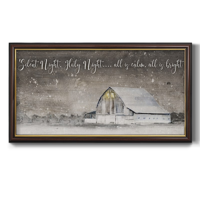 Silent Night Premium Framed Canvas- Ready to Hang