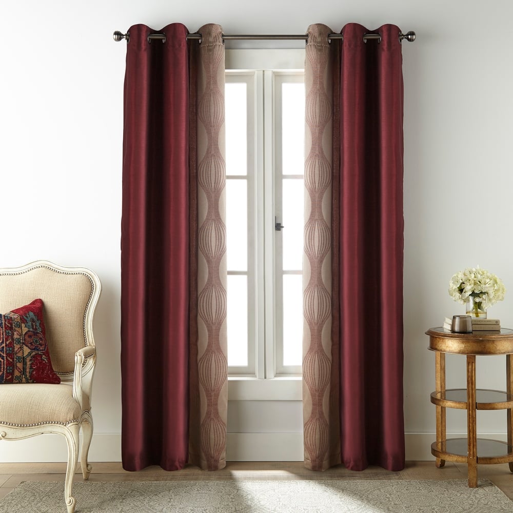 Nanshing Daniella Light Filtering Grommet Curtain Panel Pair - 37" x 84"