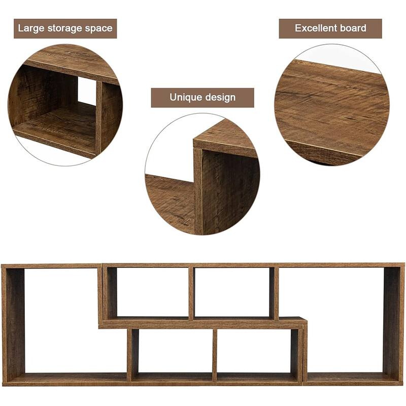 Mieres Modern Entertainment Center with Open Storage Shelves, TV Console Stand - n/a