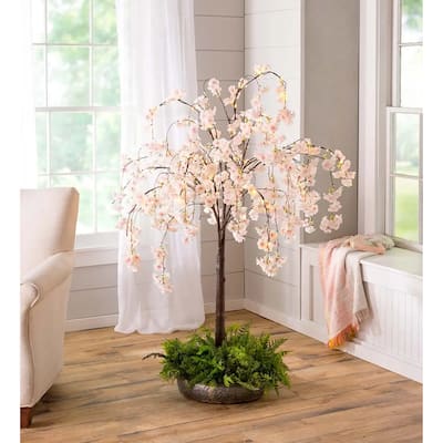 4 ft. Weeping Cherry Tree with 66 LED Lights