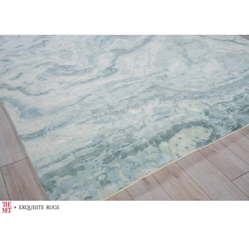 The Met X Exquisite Rugs Saccara Blue Area Rug