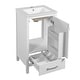 preview thumbnail 68 of 191, GDFStudio - Aurora Wood Bathroom Vanity Set with Ceramic Sink and Divided Drawers
