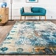 preview thumbnail 6 of 7, Nuloom Multi Vintage Vibrant Persian Floral Area Rug