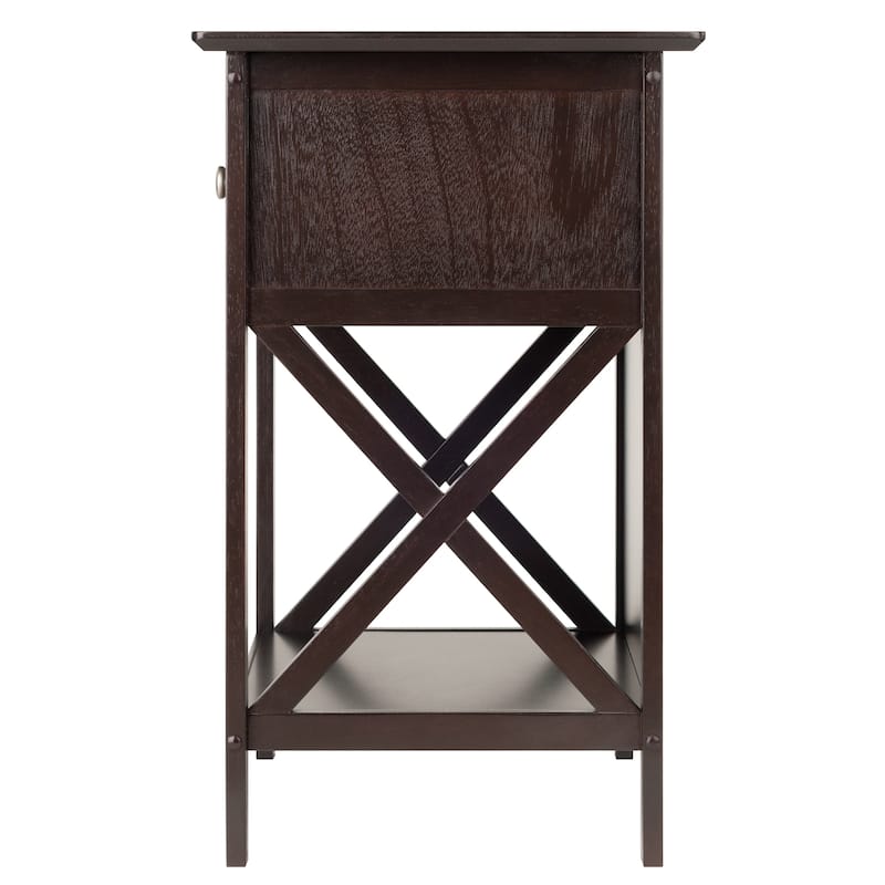 Xylia Accent Table, Nightstand, Coffee - 18.9"W x 14.9"D x 25"H