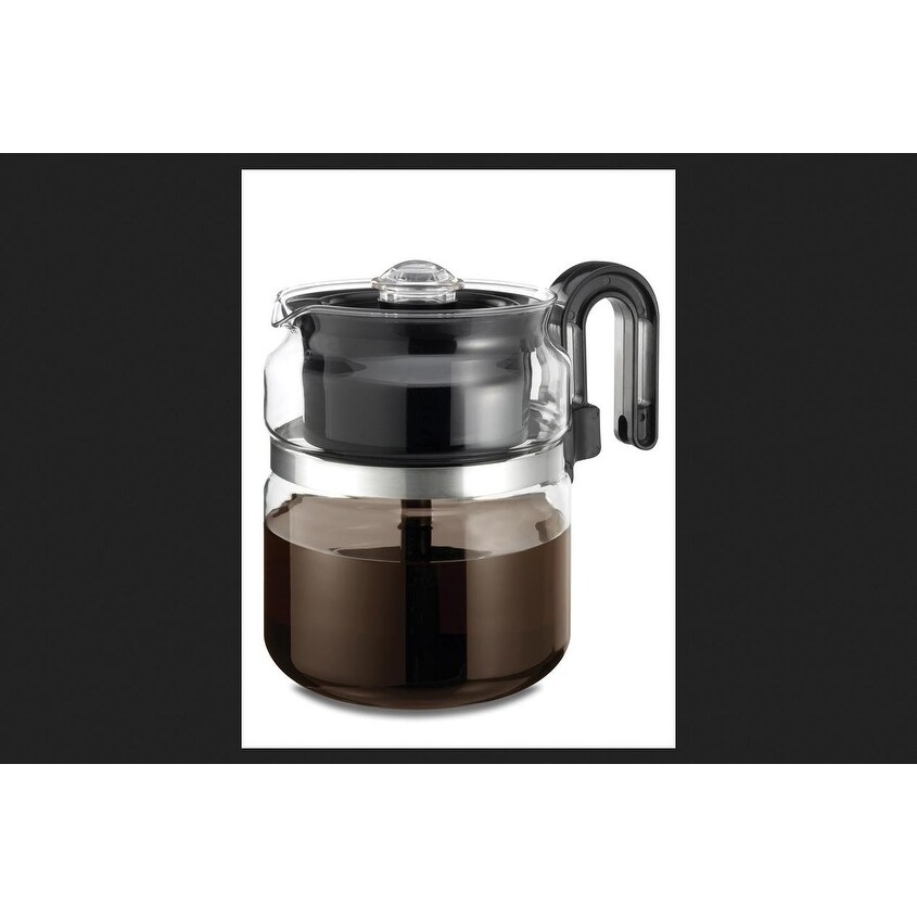 Shop Medelco Cafe Brew Collection 8 Cup Glass Stovetop Percolator