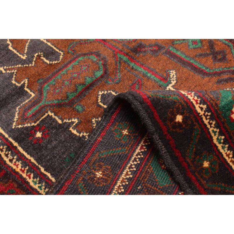 ECARPETGALLERY Hand-knotted Teimani Dark Grey Wool Rug - 3'8 x 6'6