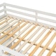 preview thumbnail 83 of 86, Elegant Loft Wood Bed with built-in desk,Ladder