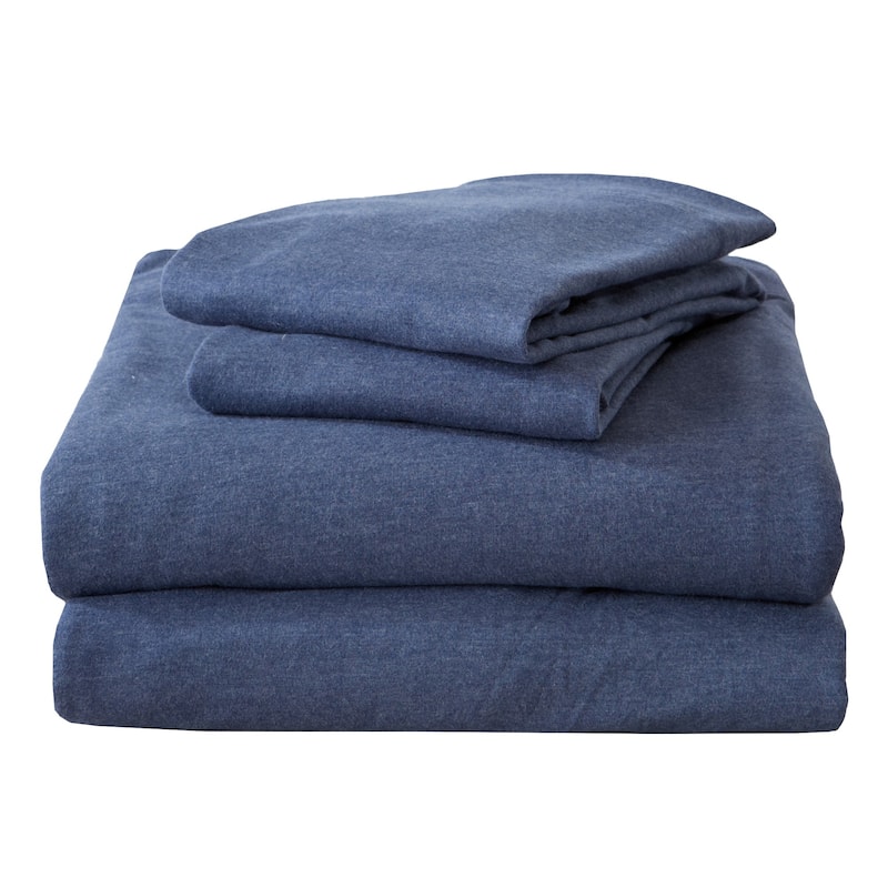 Premium Cotton T-Shirt Jersey Knit Sheet Set