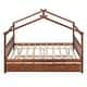preview thumbnail 15 of 54, Full Size Wooden House Bed with Drawers,Creativity House Bed,Solid Construction