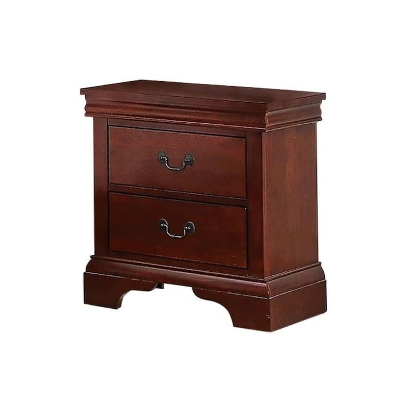Contemporary Bedroom Furniture Nightstand 2 x Drawers Bed Side Table Pine wood