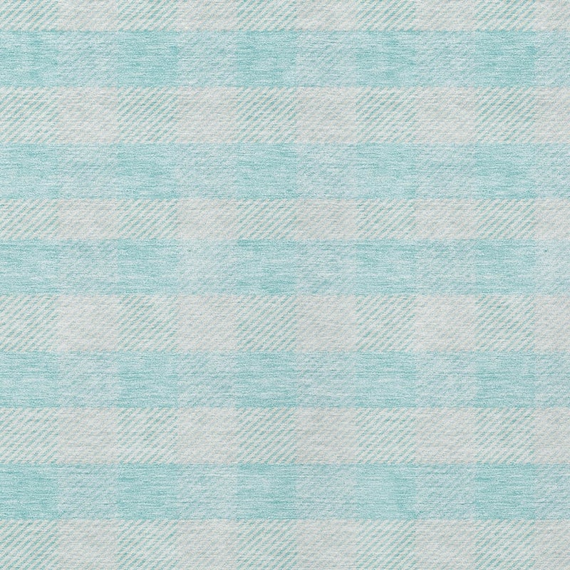 HomeRoots Plaid Transitional Rectangle Outdoor Rug