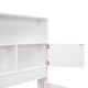 preview thumbnail 17 of 22, Full Size Platform Bed with Storage Headboard, Charging Station and 4-Drawers, Grey