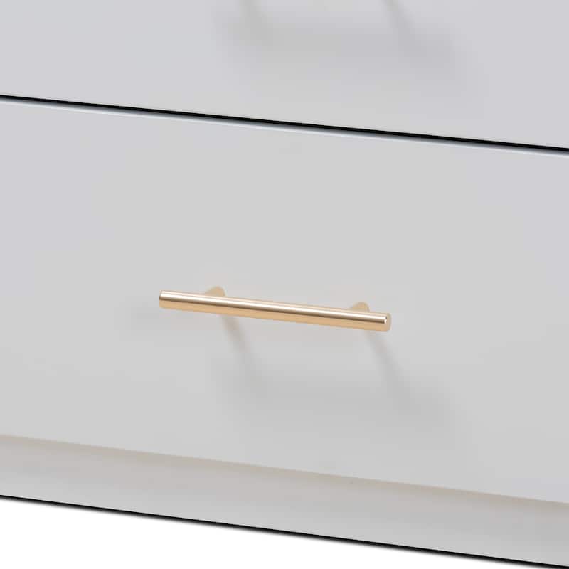 Mirza Modern and Contemporary 5-Drawer Twin Size Storage Bed