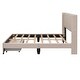 preview thumbnail 14 of 30, Full Size Storage Bed Velvet Upholstered Platform Bed with a Big Drawer
