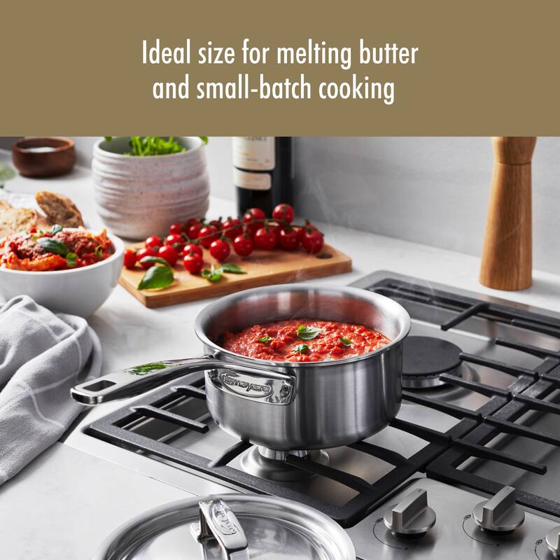 DEMEYERE Essential 5-ply Stainless Steel Saucepan with Lid