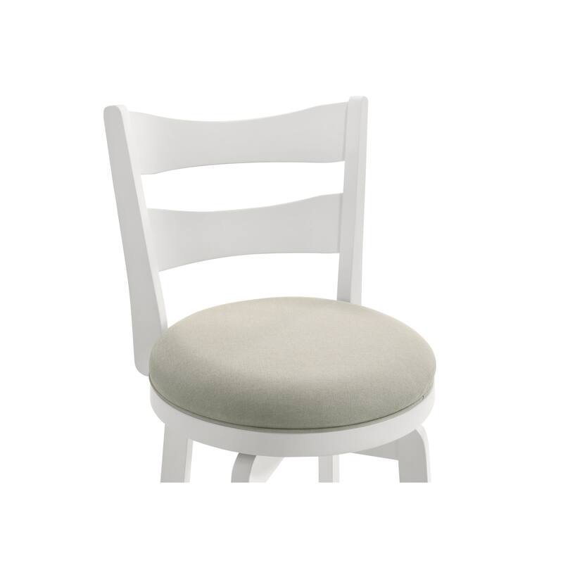 Blair Counter Height or Bar Height Rubberwood Barstool with Fabric Seat