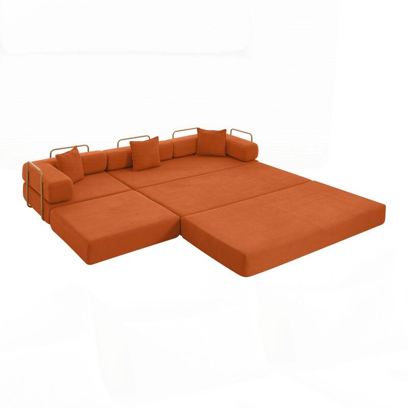 Modular Sectional Sofa with L-Shape Chaise, Boneless Cloud Couch with Deep Seat